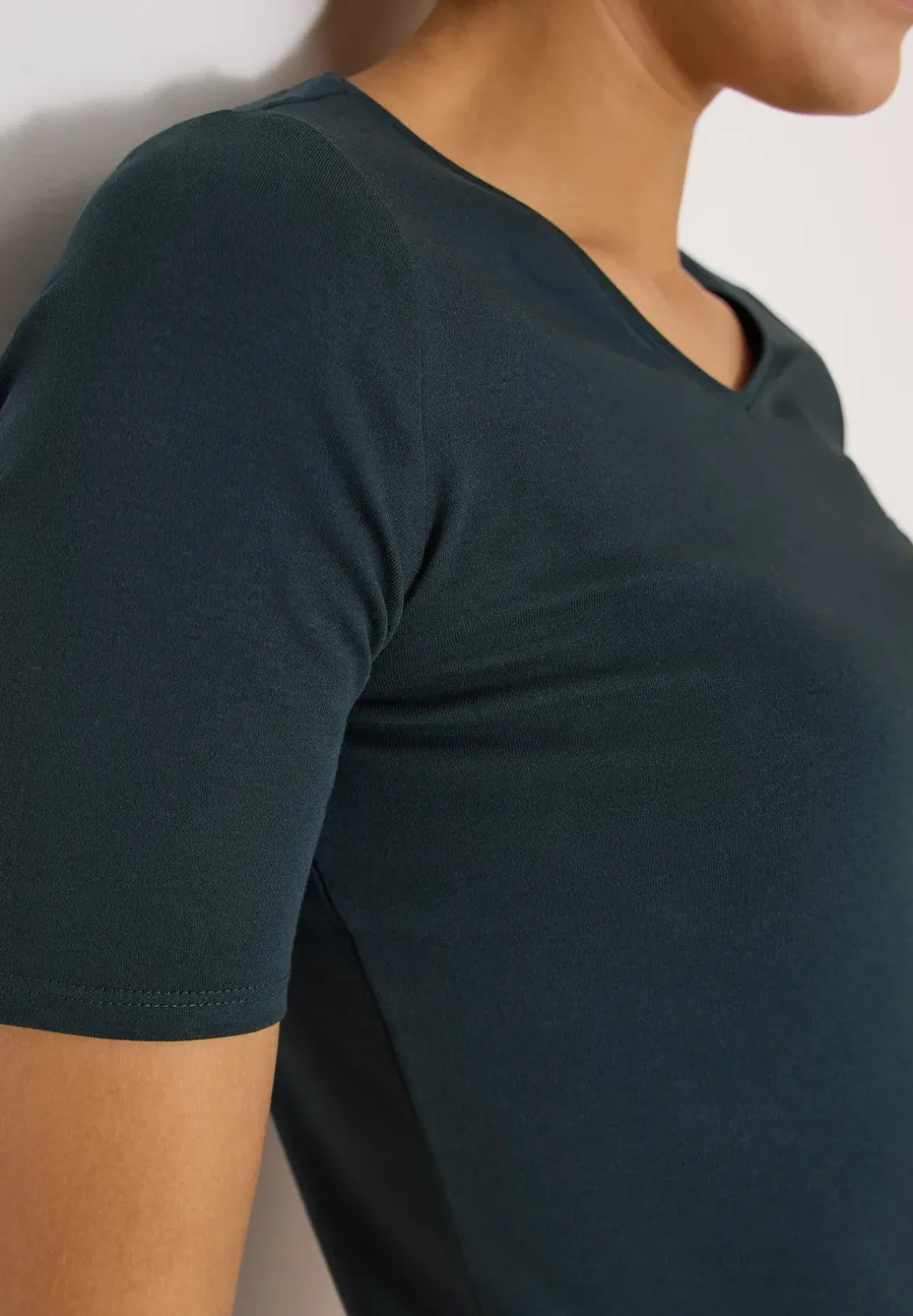 Basic katoenen shirt