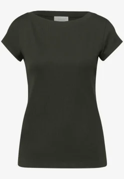Basic shirt met boothals