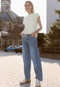 Basic shirt met boothals