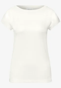 Basic shirt met boothals