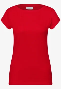 Basic shirt met boothals