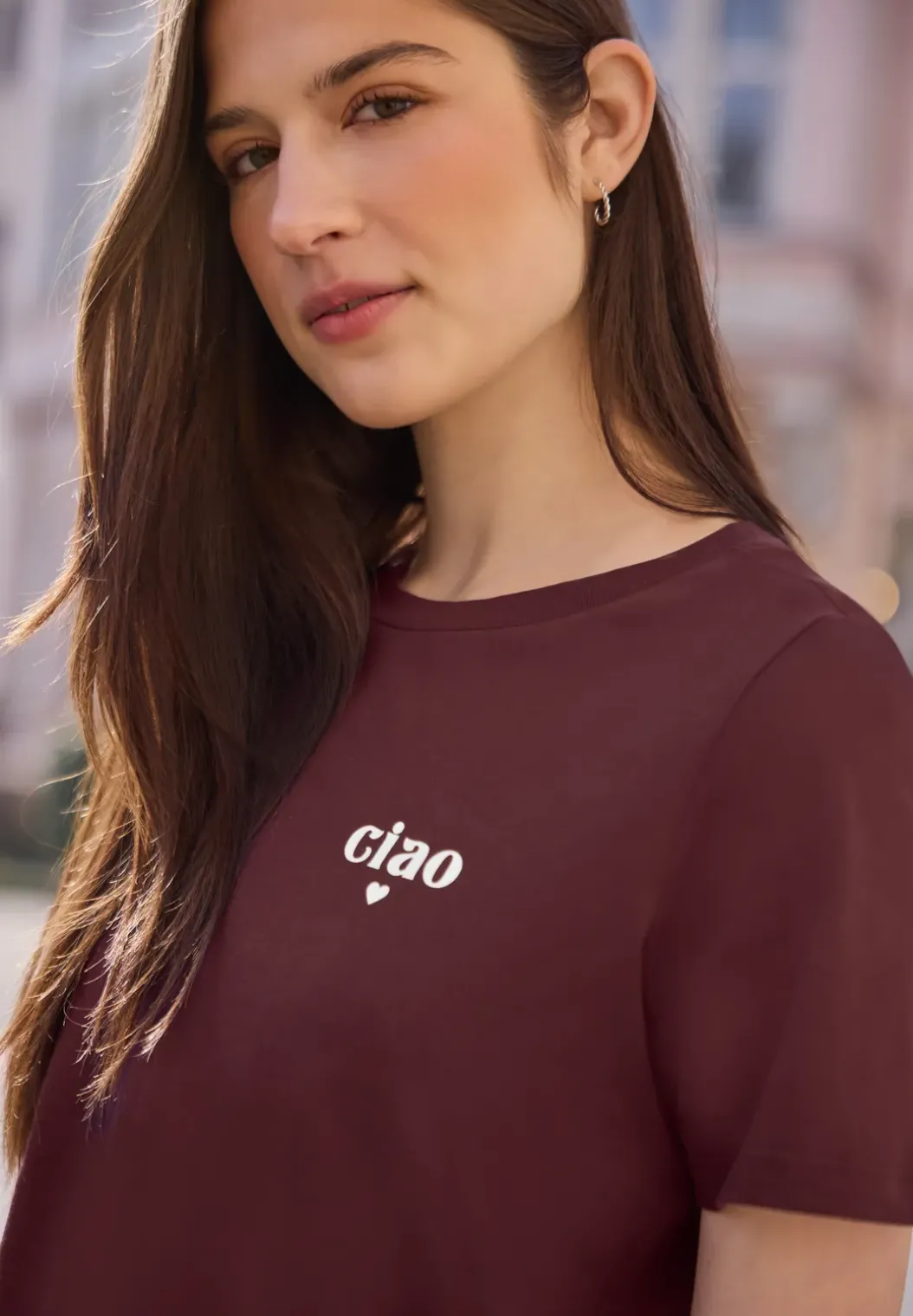 Basic Shirt met gedetailleerde print