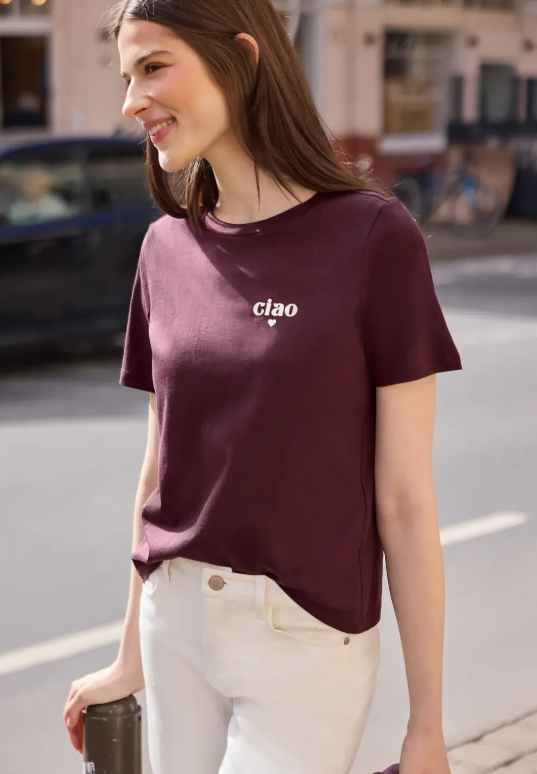 Basic Shirt met gedetailleerde print