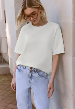 Basic Shirt met korte mouwen en ronde hals