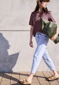 Basic Shirt met korte mouwen en ronde hals