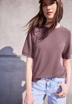 Basic Shirt met korte mouwen en ronde hals