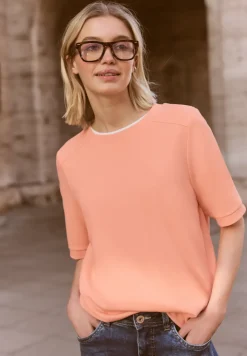 Basic Shirt met korte mouwen en ronde hals