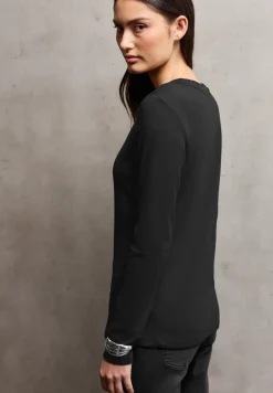Basic shirt met lange mouwen