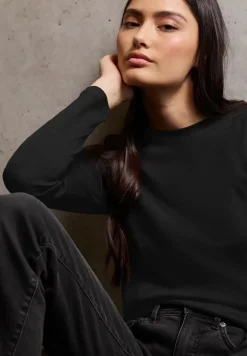 Basic shirt met lange mouwen