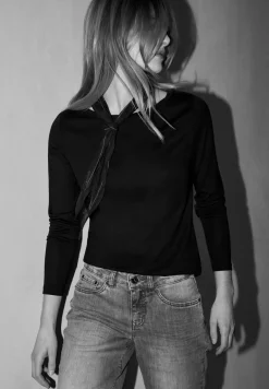 Basic shirt met lange mouwen