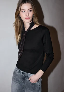 Basic shirt met lange mouwen