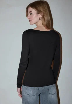 Basic shirt met lange mouwen