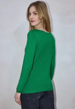 Basic shirt met lange mouwen