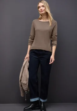 Basic shirt met lange mouwen