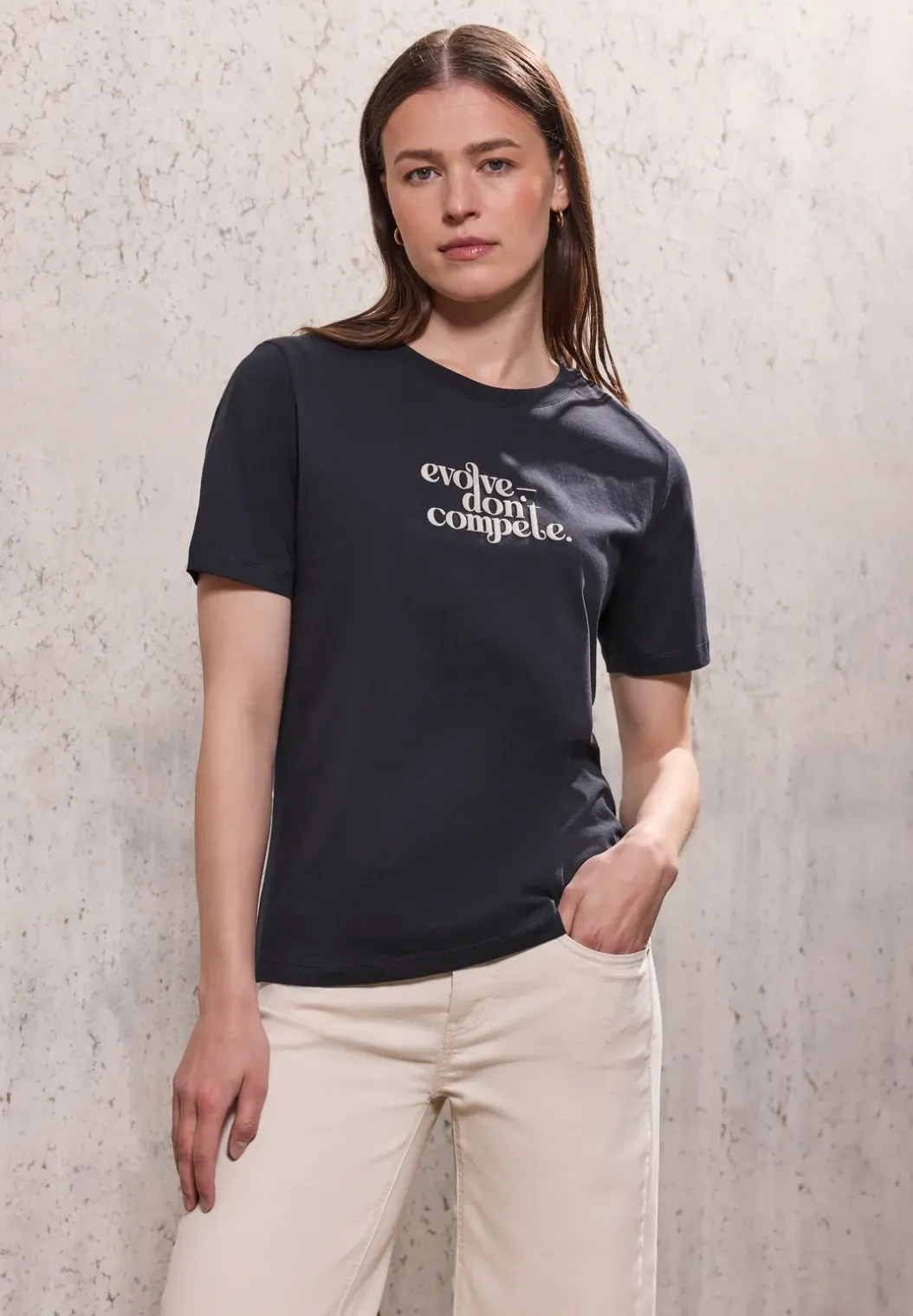 Basic Shirt met print