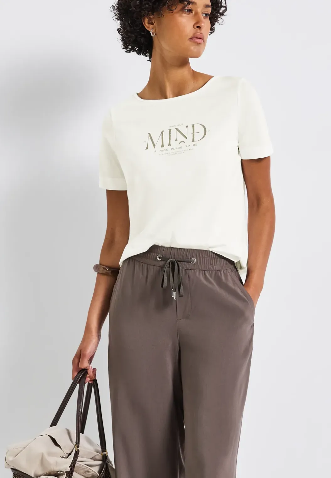 Basic shirt met print