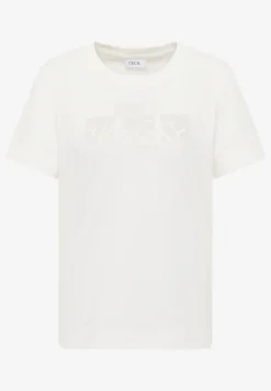 Basic shirt met print aan de voorkant