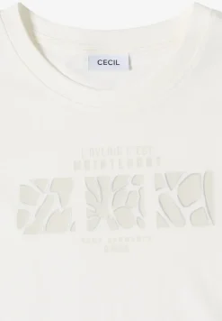 Basic shirt met print aan de voorkant