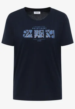 Basic shirt met print aan de voorkant