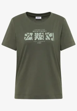 Basic shirt met print aan de voorkant