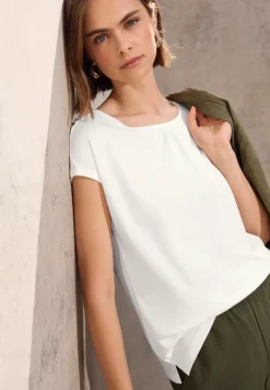 Basic shirt met rimpels