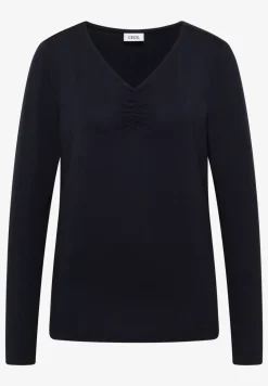 Basic shirt met rimpels