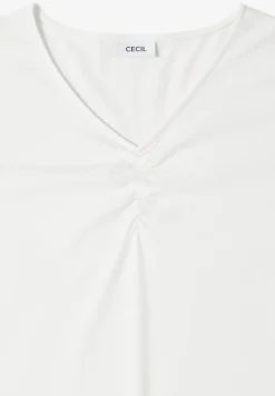 Basic shirt met rimpels