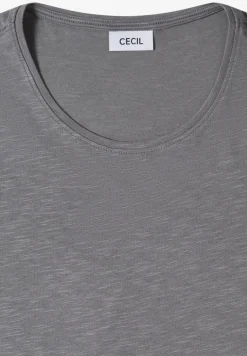 Basic Shirt met ronde hals