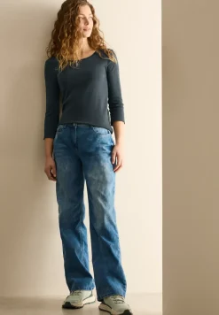 Basic shirt met ronde hals