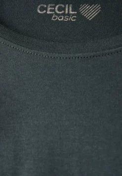 Basic shirt met ronde hals
