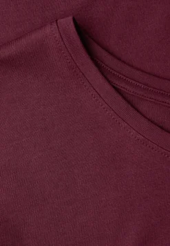 Basic shirt met ronde hals