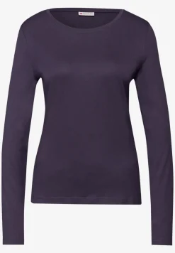 Basic shirt met ronde hals