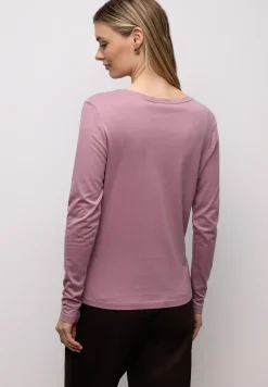Basic shirt met ronde hals