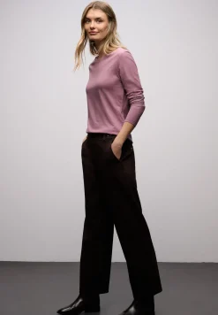 Basic shirt met ronde hals