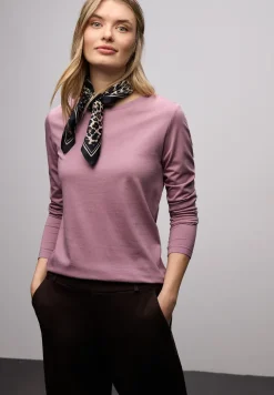 Basic shirt met ronde hals