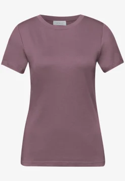 Basic Shirt met ronde hals en korte mouwen