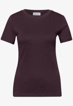 Basic Shirt met ronde hals en korte mouwen
