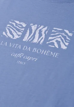 Basic Shirt met ronde hals en print
