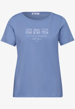 Basic Shirt met ronde hals en print