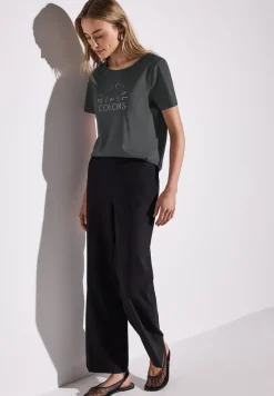Basic shirt met tekst