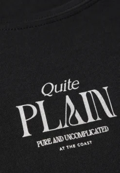 Basic shirt met tekst
