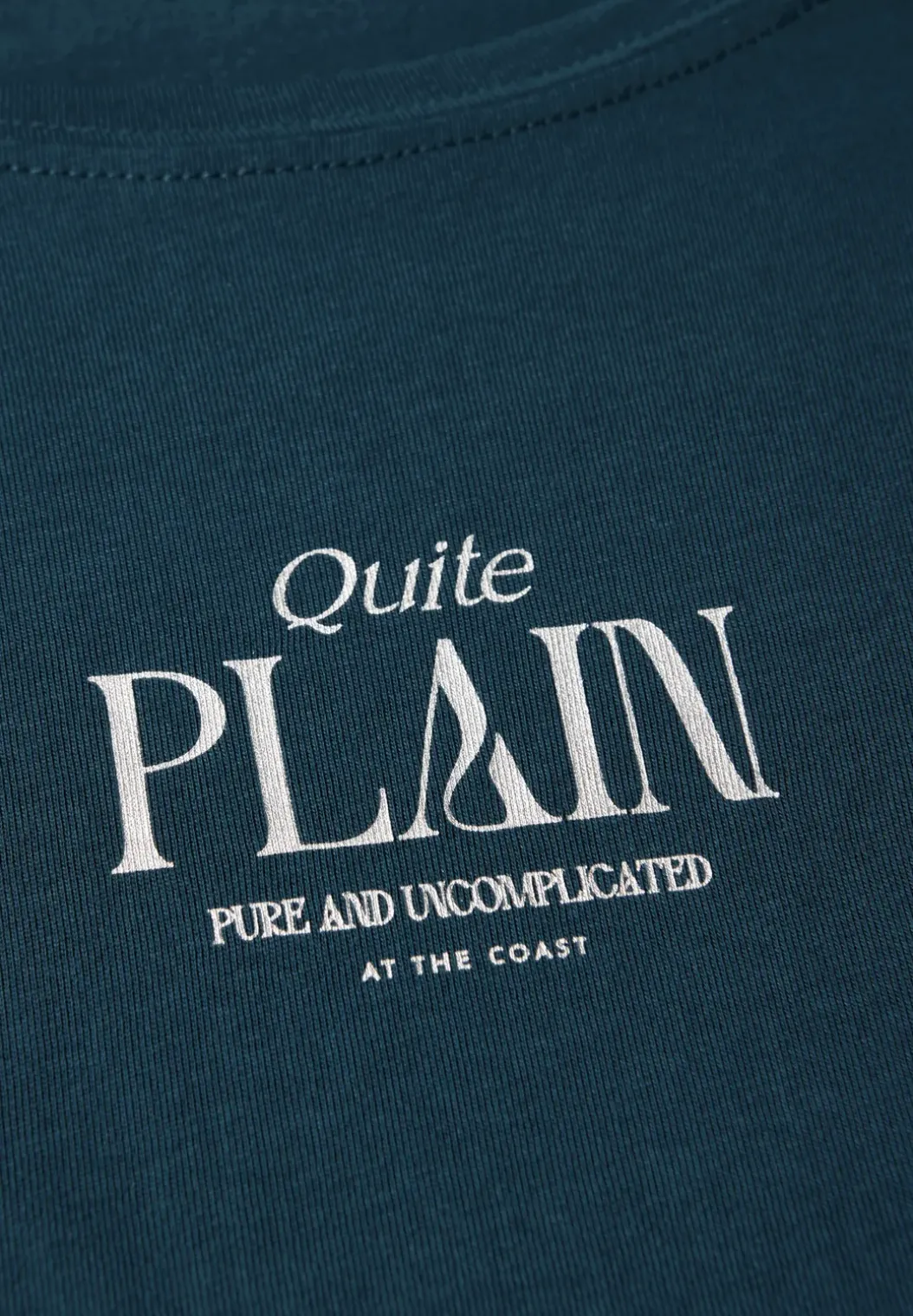Basic shirt met tekst