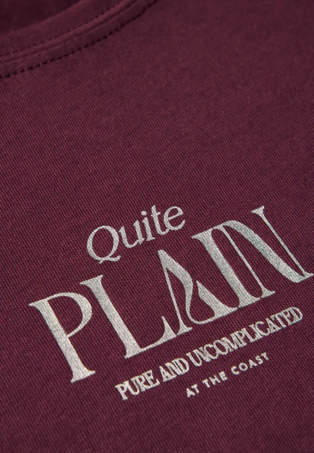 Basic shirt met tekst