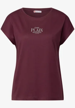 Basic shirt met tekst