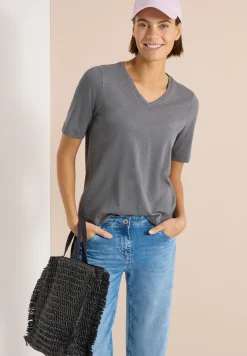 Basic Shirt met V-hals