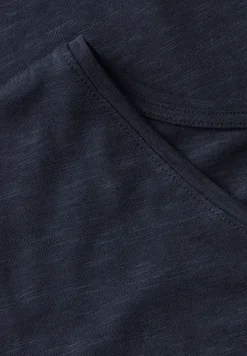 Basic shirt met V-hals