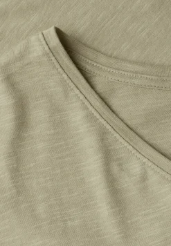 Basic shirt met V-hals