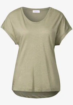 Basic shirt met V-hals