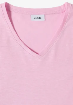 Basic Shirt met V-hals