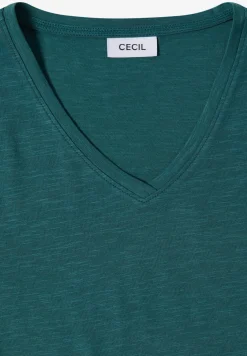 Basic Shirt met V-hals